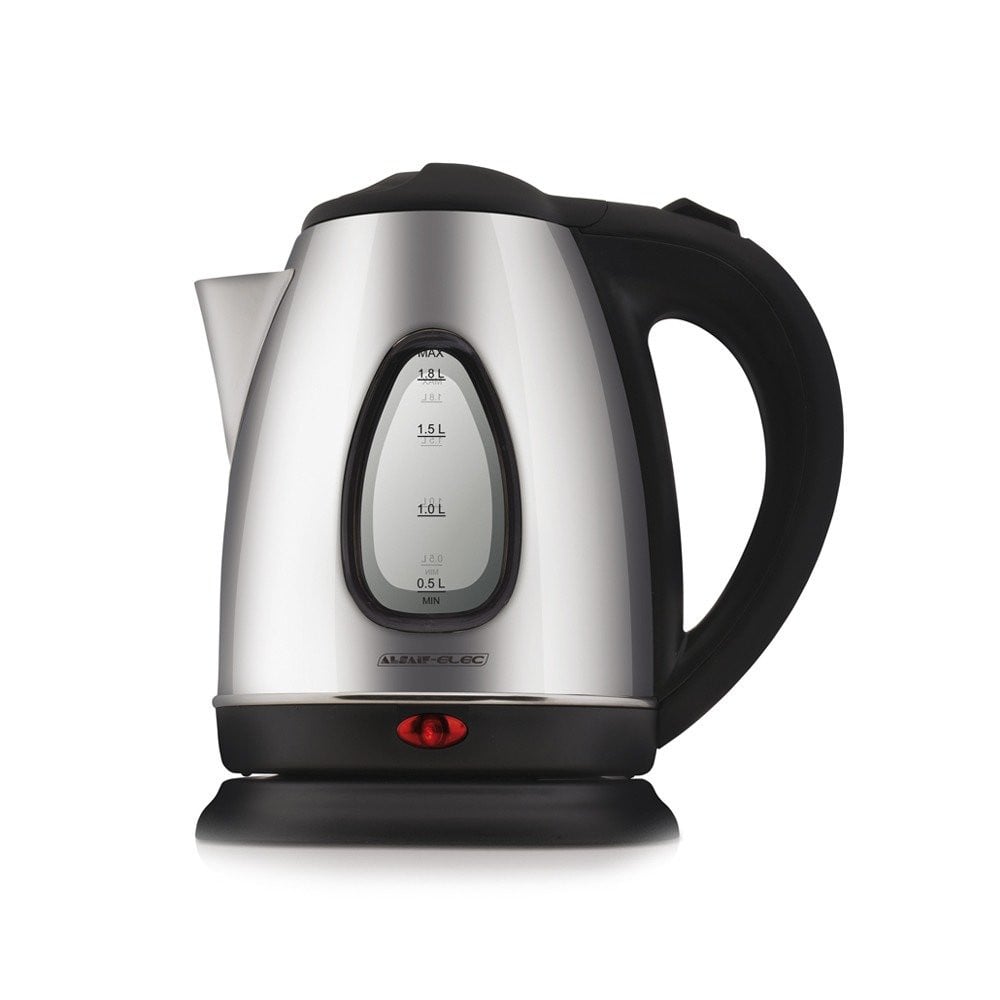 Cordless electric kettle from Al Saif / Size: 1.8 L / 2200 W / Color: Black
