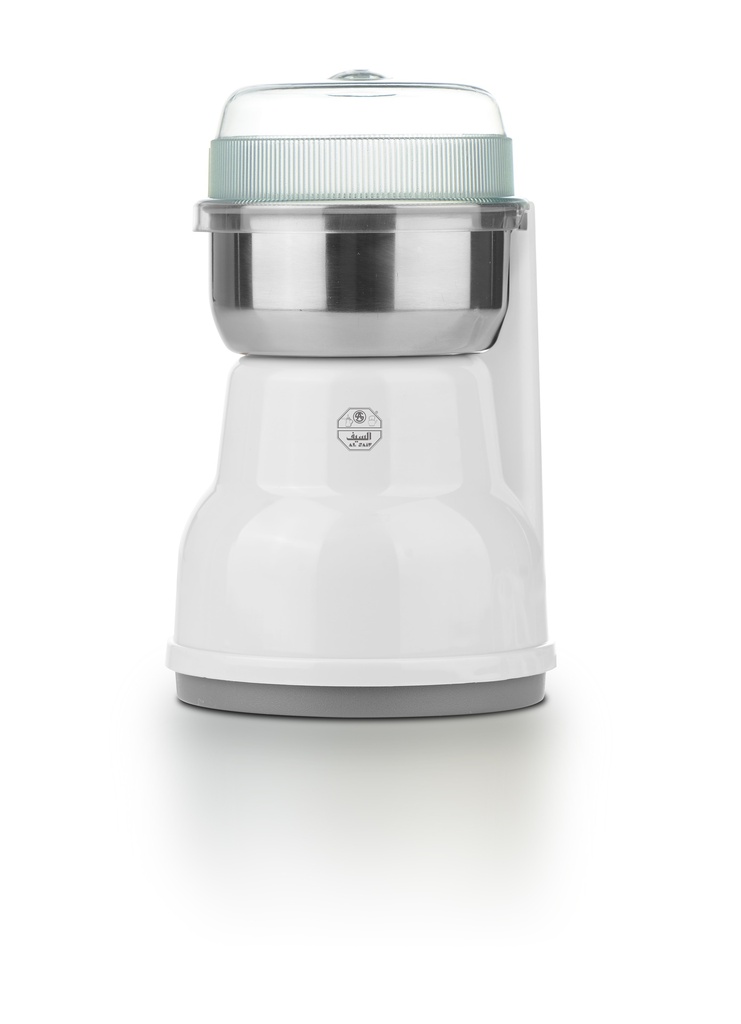 Al Saif Electric Coffee Grinder/Electric Spice Grinder, Powerful Motor with Removable Stainless Steel Bowl Size: 60g/160W - White