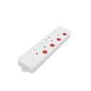 Al Saif electrical connection with 4 outlets, 13 amps, capacity 2990 watts, 3 meters long, separate operating switches for each outlet.