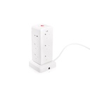 Al Saif electrical connection tower with 10 outlets and 4 USB-C inputs, capacity of 2990 watts, length of 5 meters, greater flexibility with powerful performance.