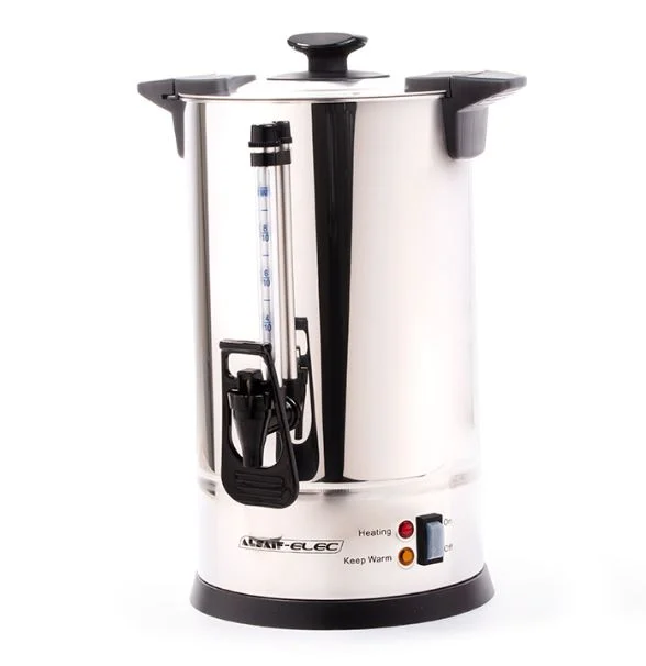 Stainless steel water kettle, 2250 watts, equipped with a new faucet to facilitate pouring and cleaning - 20 liters