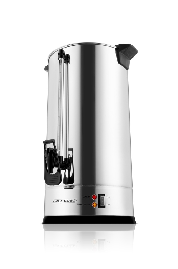 Stainless steel water kettle, 2250 watts, equipped with a new faucet to facilitate pouring and cleaning - 16 liters