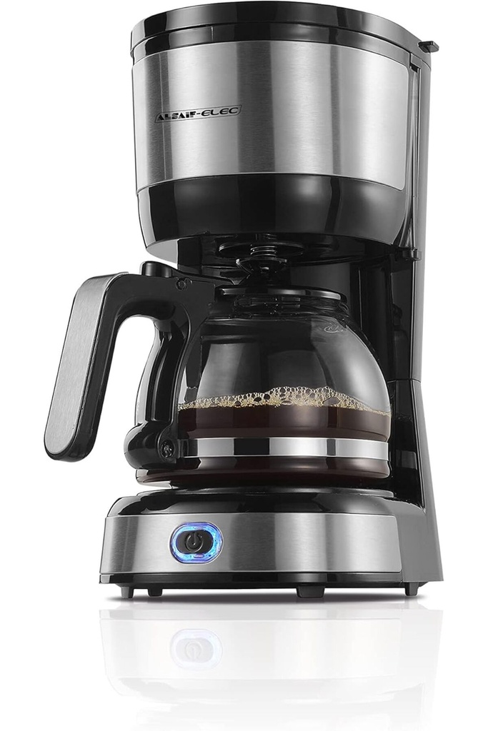 Electric coffee maker from Al Saif / capacity 0.6 liters, power 750 watts / color: black