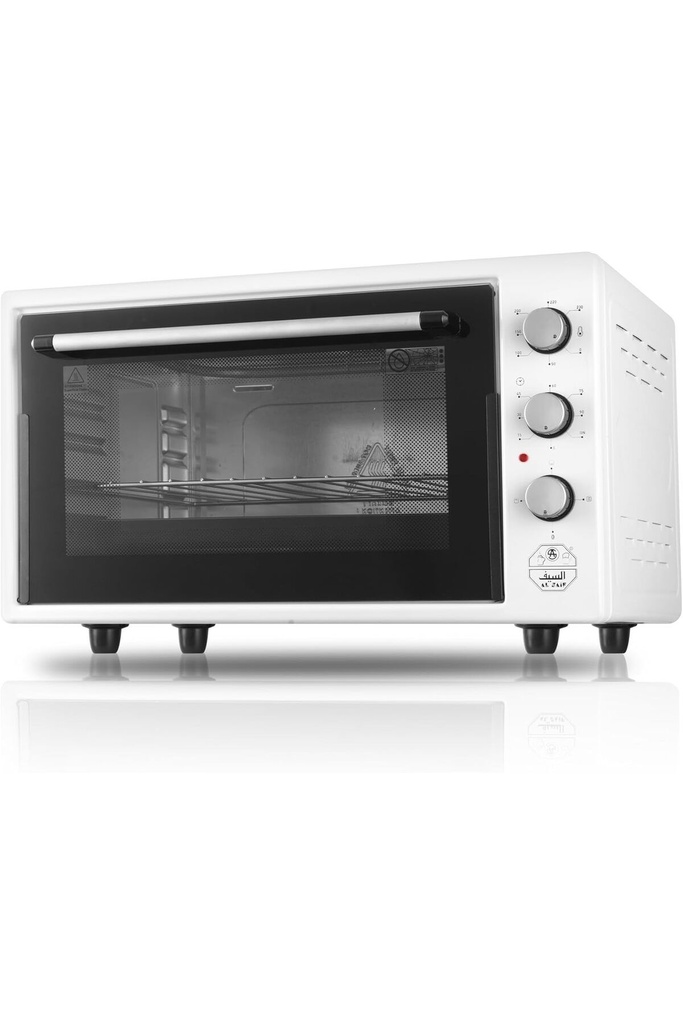 Turkish sword oven, capacity 32 liters, 1200 watts, white color, practical design suitable for home kitchens