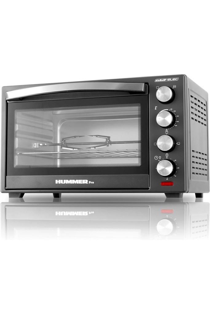 Hummer Pro oven, capacity 30 liters, power 1600 watts, matte gray color, durable design and high performance