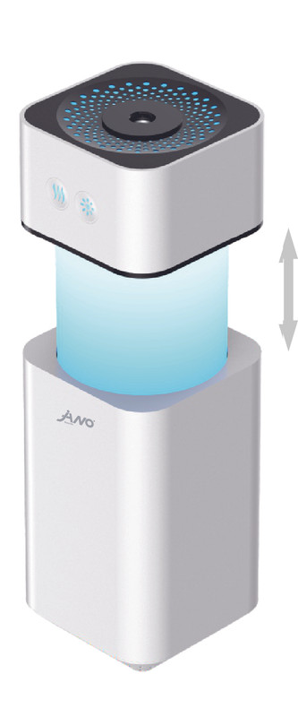 مرطب هواء كهربائي من جانو / شحن عبر USB / اللون: أبيض / وردي / أزرق