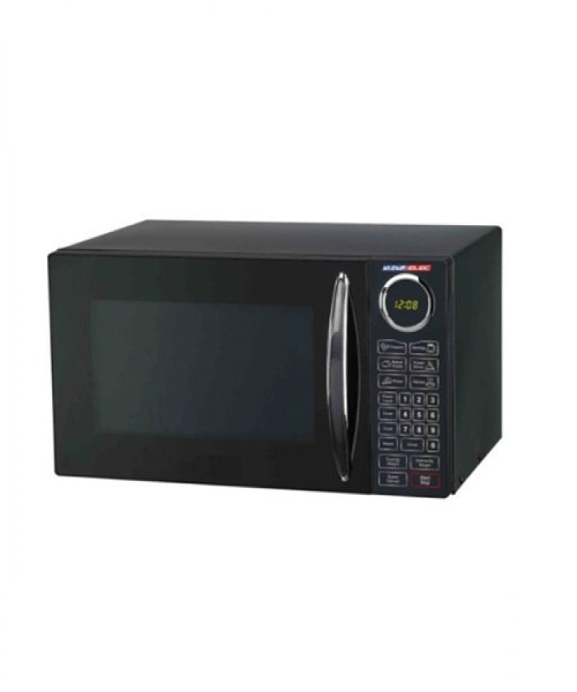 Al Saif Digital Microwave / Automatic Cook by Weight / Defrost / Control in Arabic and English / 99 Minute Timer with Bell / 23 Liter Capacity / 900 Watts / Color: Black