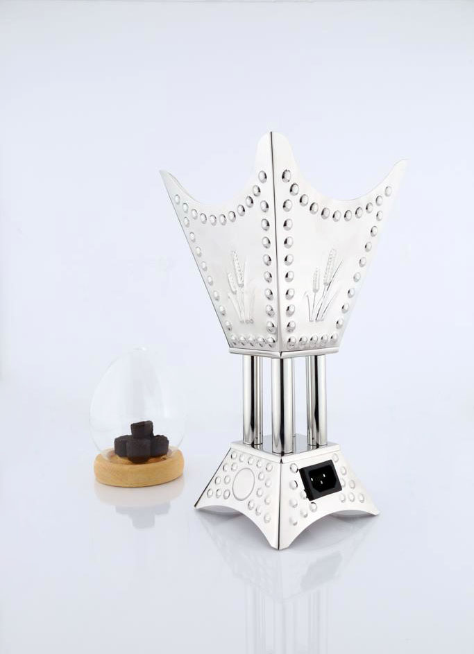 Sunbulah Indonesian Electric Incense Burner (Cool Feel) - Large - Chrome