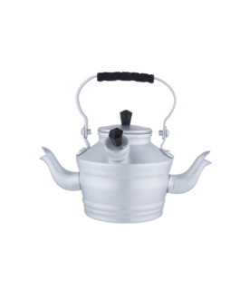 A 1.85 liter pot from Al Saif, practical for serving tea. It features an elegant traditional design and a durable, heat-resistant structure. The color is silver.