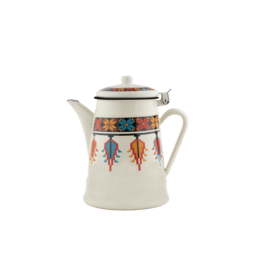 A two-color vegetable drawer from Al Saif, practical and traditional, suitable for preparing coffee and tea with ease - 1.3 liters