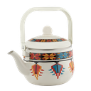 إبريق غضار لونين من السيف متين وأنيق، مثالي لتقديم الشاي وانواعه - 2 لتر