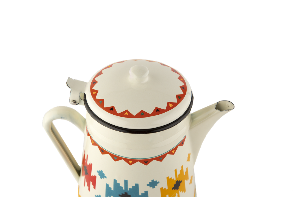 A practical and traditional red vegetable tray from Al Saif, suitable for preparing coffee and tea with ease - 1.3 liters