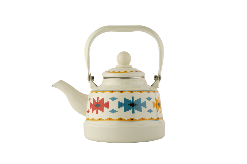 The yellow teapot from Al Saif is durable and elegant, ideal for serving all kinds of tea - 25 litres