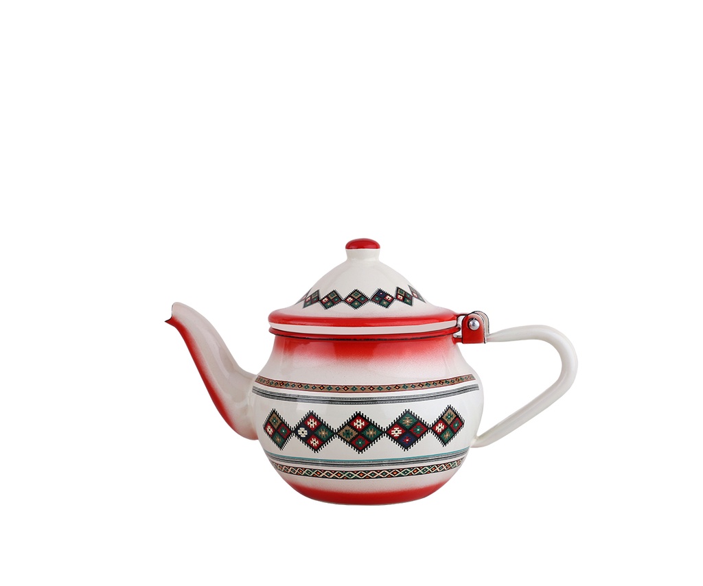 براد غضار المركاز من السيف عملي لتقديم الشاي ، يتميّز بتصميم تقليدي أنيق وهيكل متين - مقاس 10