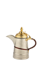 A 2.5 liter holder from Al Saif, practical and traditional, suitable for preparing coffee and tea with ease. Color: gold/silver