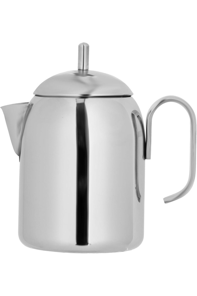 A 4-litre pot from Al Saif, practical for serving tea. It features an elegant traditional design and a durable, heat-resistant structure. The color is silver.