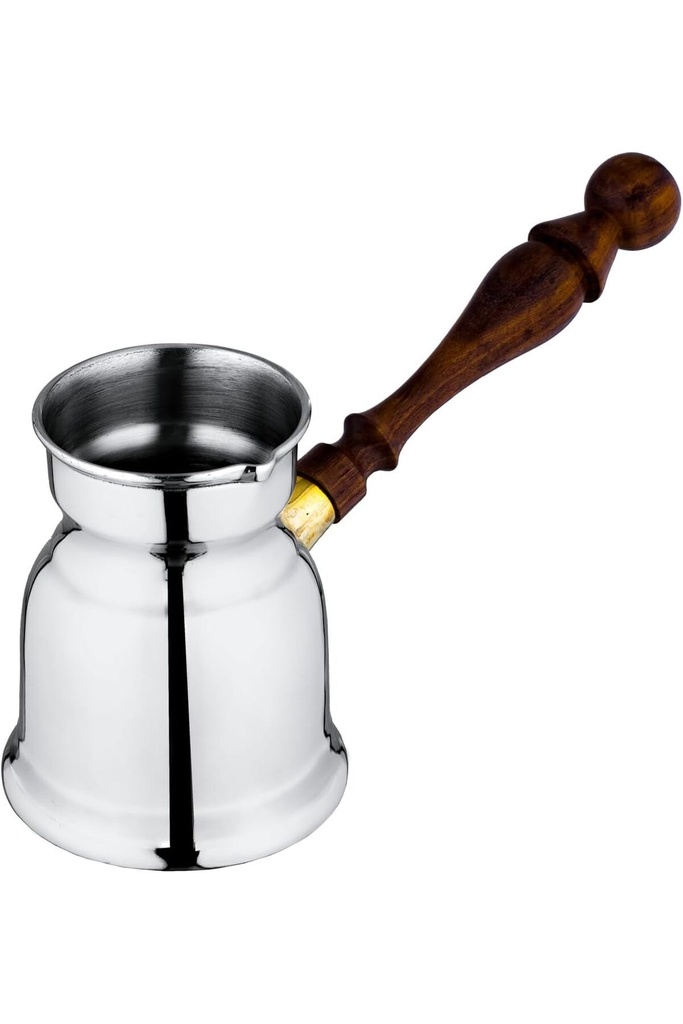 ركوة القهوة من السيف مقاس 3.5 لتر مصممة لتحضير القهوة بطريقة أصيلة اللون فضي