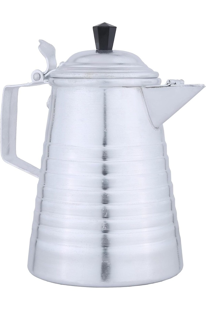 Dallah from Al Saif, size 17 cm, with an elegant traditional design, ideal for preparing and serving Arabic coffee, silver colour