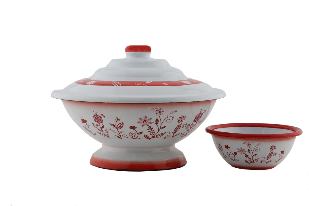 Ghadar dates with Nawa plate from Al Saif, size 16 cm, ideal for serving dates, nuts or sweets - A Red Flower