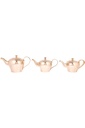 3 tea pots set from Al Saif, useful for serving tea, characterized by elegant tradition and a sturdy structure painted in gold.