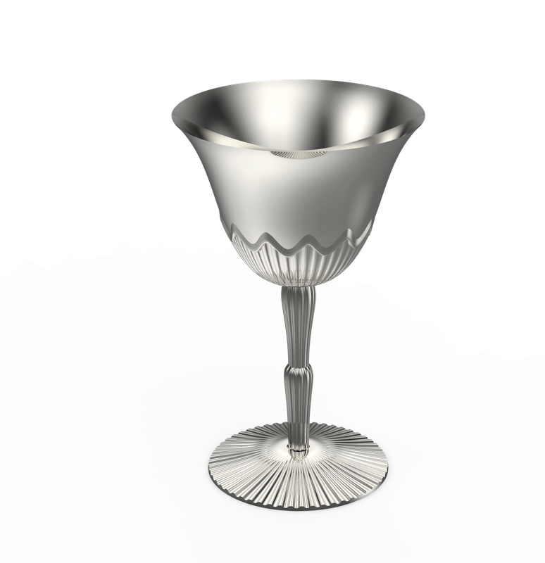 Small incense burner from Al Saif in chrome color / Elegant design that combines luxury and modernity / Ideal for spreading aromatic scents in gatherings and events / Adds a sophisticated touch to the hospitality and home atmosphere