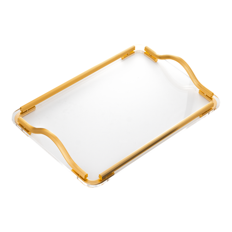 طوفرية وسط من السيف بتصميم عصري بلون ذهبي مطفي / مثالي لتقديم القهوة والحلويات والضيافة بأسلوب عملي وراقي / مناسب للاستخدام اليومي والمناسبات الخاصة