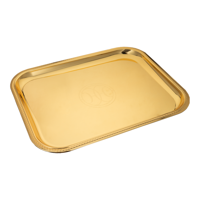 Large tofir from Al Saif with a modern design in golden color / Ideal for serving coffee, sweets and hospitality in a practical and elegant style / Suitable for daily use and special occasions