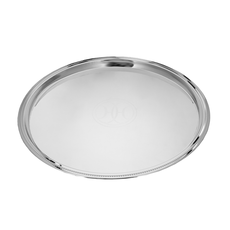 A large tofir from Al Saif with a modern design in chrome color / Ideal for serving coffee, sweets and hospitality in a practical and elegant style / Suitable for daily use and special occasions