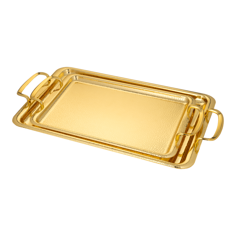 Toferi set from Al Saif - 2 pieces / Elegant design in golden color / Ideal for serving hospitality and drinks in a luxurious style / Adds a sophisticated touch to serving tables on all occasions