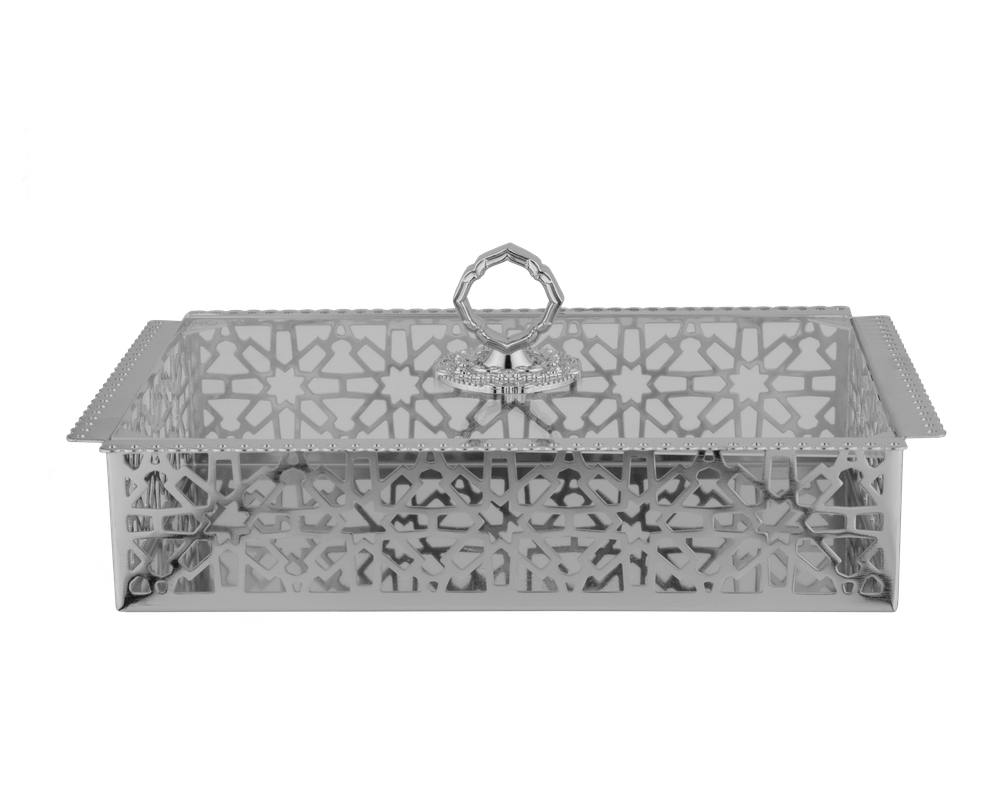 صحن تقديم كبير من السيف/ تصميم أنيق ومثالي لتقديم الحلويات أو المقبلات الفردية / حجمه العملي يجعله مناسبًا للاستخدام اليومي أو للمناسبات الخاصة