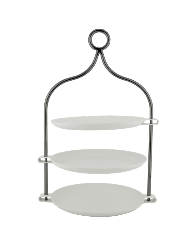 Mobile serving plate from Al Saif / Elegant design and ideal for serving individual desserts or appetizers / Its practical size makes it suitable for daily use or for special occasions