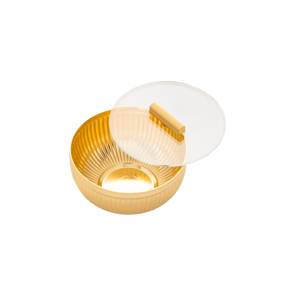 Dates (Elan) from Al Saif / ideal for presenting dates and nuts elegantly on special occasions / high-quality materials that add an elegant touch to your table - gold - large