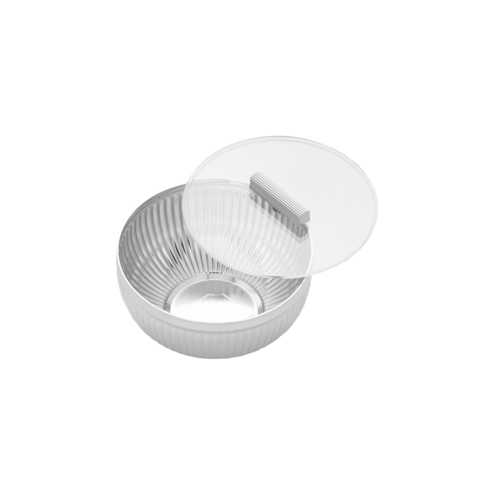 Dates (Elan) from Al Saif / ideal for presenting dates and nuts elegantly on special occasions / high-quality materials that add a sophisticated touch to your table - medium - silver