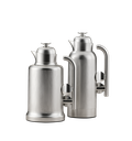 Sandra two-piece coffee and tea set from Al Saif / elegant design to suit all tastes / size 1.0/0.75 liters - matte chrome