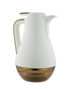 Italian thermos for coffee and tea from Enjoy / Elegant design that suits all tastes / Made to maintain the heat of drinks for long hours - pearl/gold
