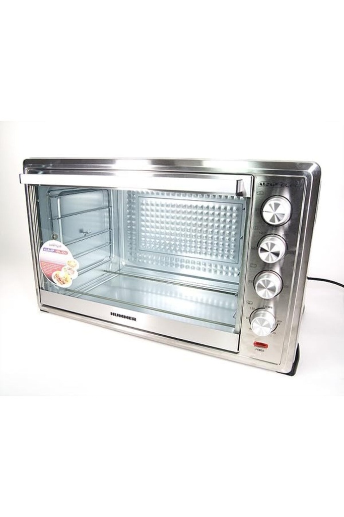 فرن همر برو استانلس ستيل بسعة 80 لتر، قوة 2800 واط، تصميم فاخر وأداء قوي