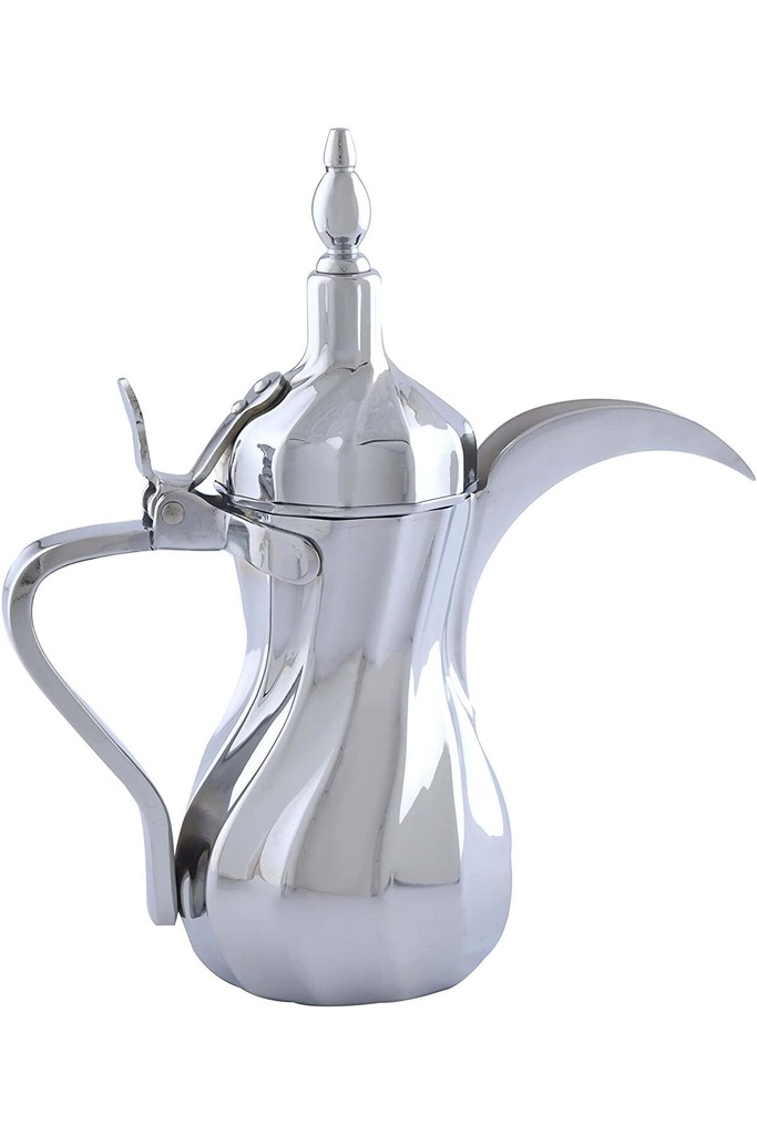 3 Dalal sets from Al Saif, with an elegant traditional design, ideal for preparing and serving Arabic coffee, chrome colour