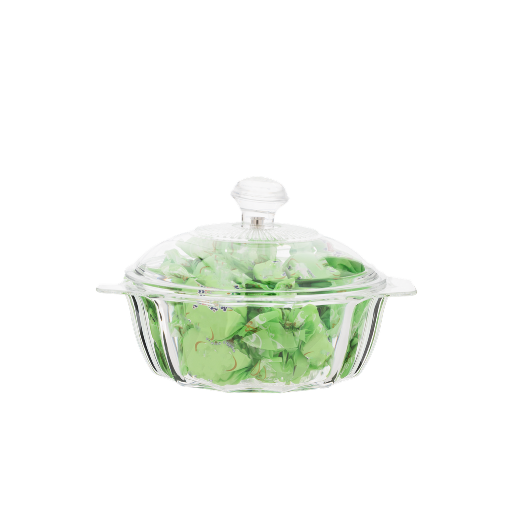 Acrylic date from Al Saif / ideal for presenting dates and nuts elegantly on special occasions / high-quality materials that add an elegant touch to your table - small - shape four