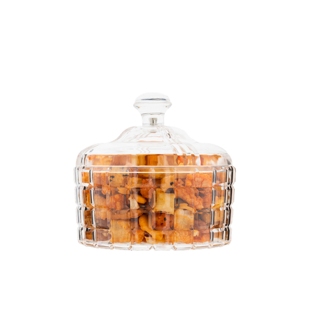 Acrylic date from Al Saif / ideal for presenting dates and nuts elegantly on special occasions / high-quality materials that add an elegant touch to your table - third shape - large