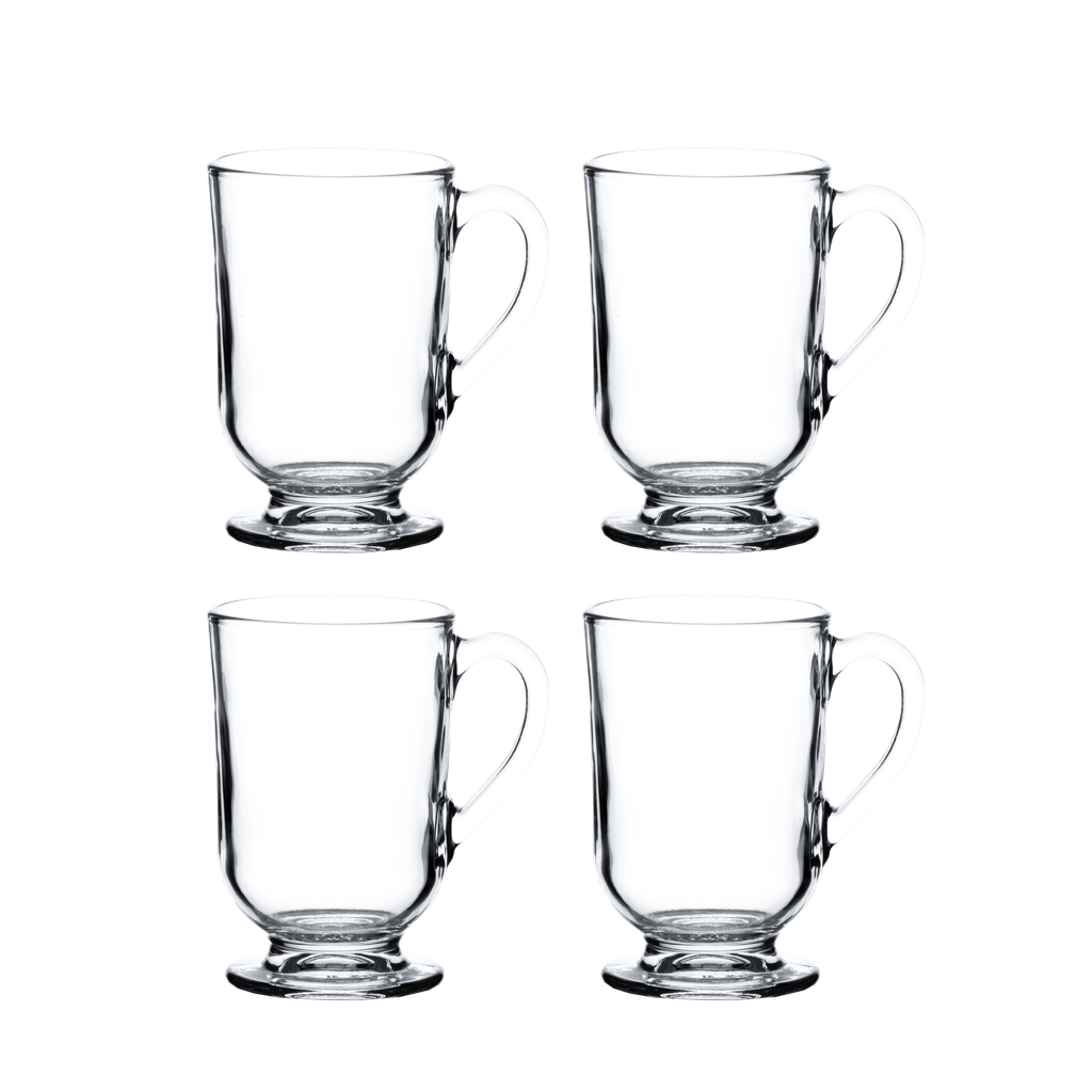 A set of 4-piece glass cups from Al Saif - third shape