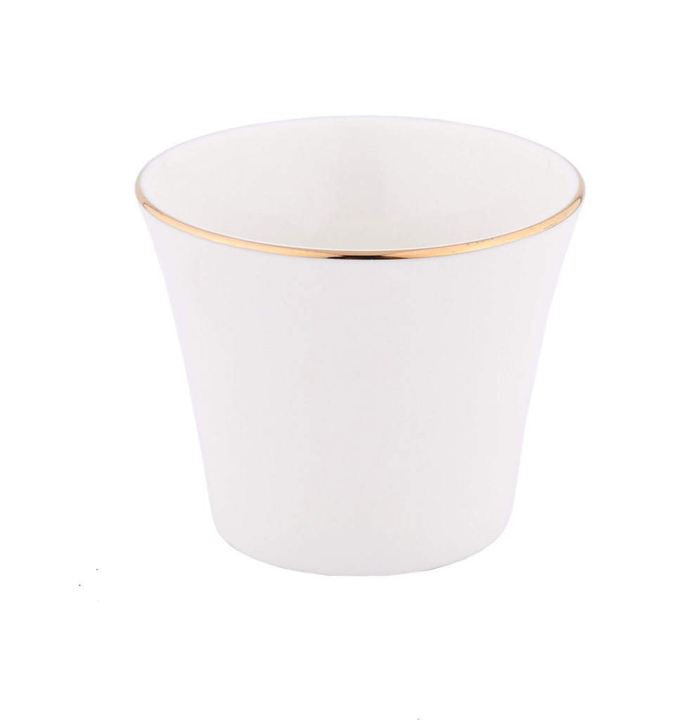 A set of coffee cups of 12 pieces from Al Saif - small - gold