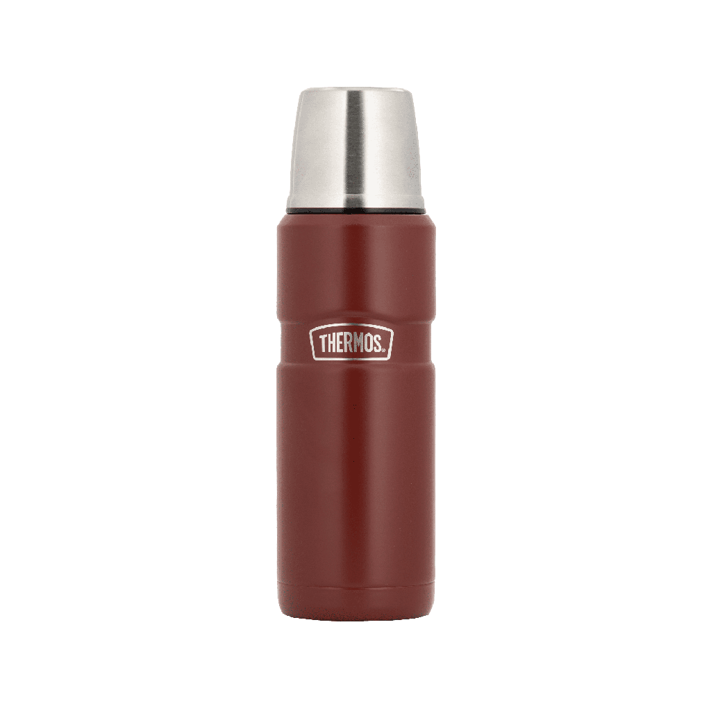 Thermos Steel Thermal Flask for Coffee and Tea / Made to maintain the heat of drinks for long hours, Capacity 470 ml - Red