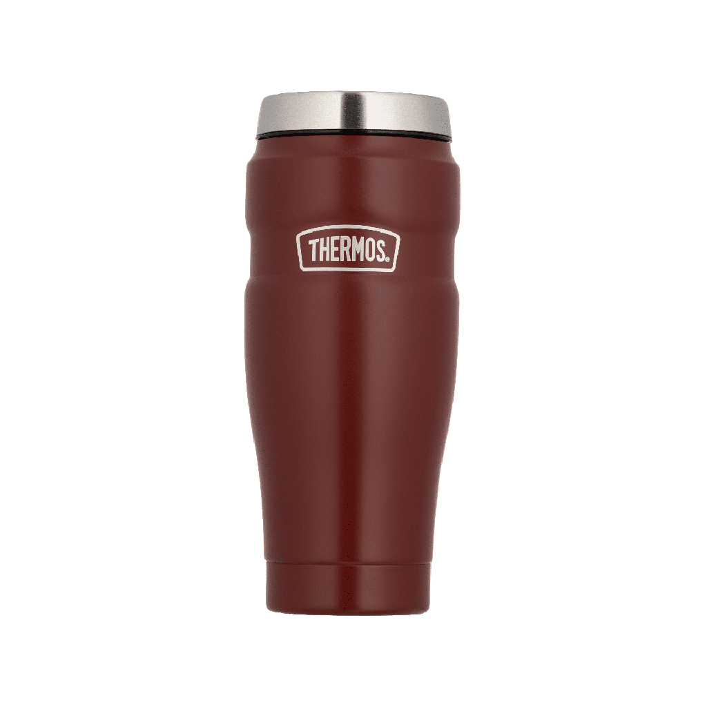 Thermos Steel Thermal Flask for Coffee and Tea / Made to keep drinks hot for long hours, Capacity 470 ml - Red
