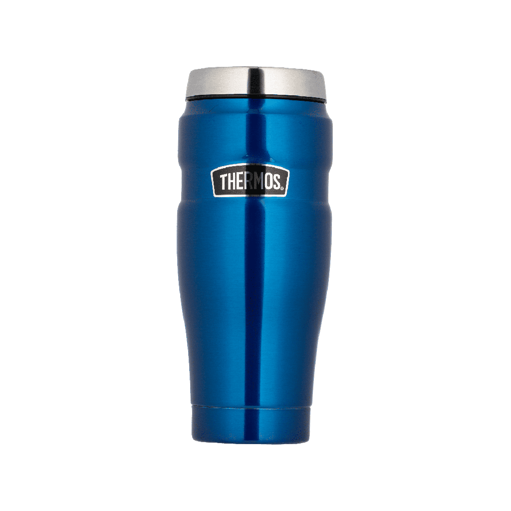 Thermos Steel Thermal Flask for Coffee and Tea / Made to keep drinks hot for long hours, Capacity 470 ml - Blue