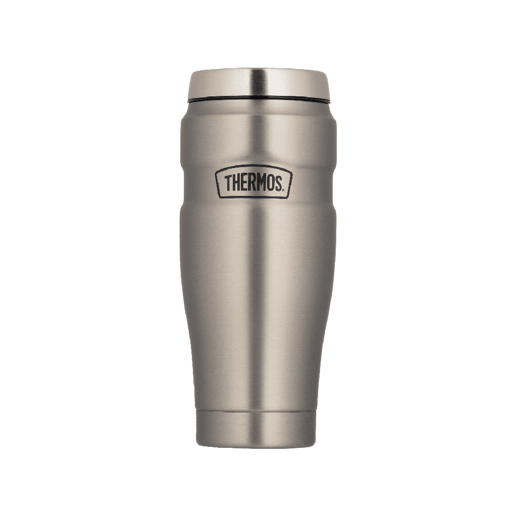 Thermos Steel Thermal Flask for Coffee and Tea / Made to keep drinks hot for long hours, Capacity 470 ml - Matte Steel