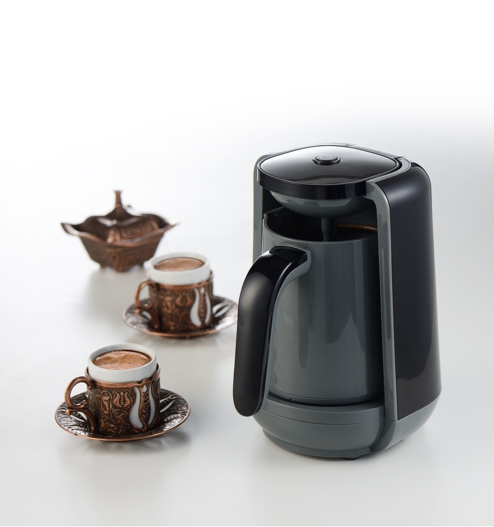 Turkish coffee maker 480 watts/250 ml - black/gray