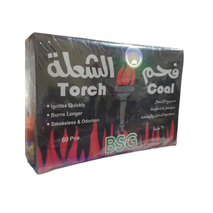 Fast-flammable torch coal - 60 tablets