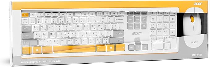 ACER KEYBOARD COMBO BLACK OCC200WHITE/YELLOW
