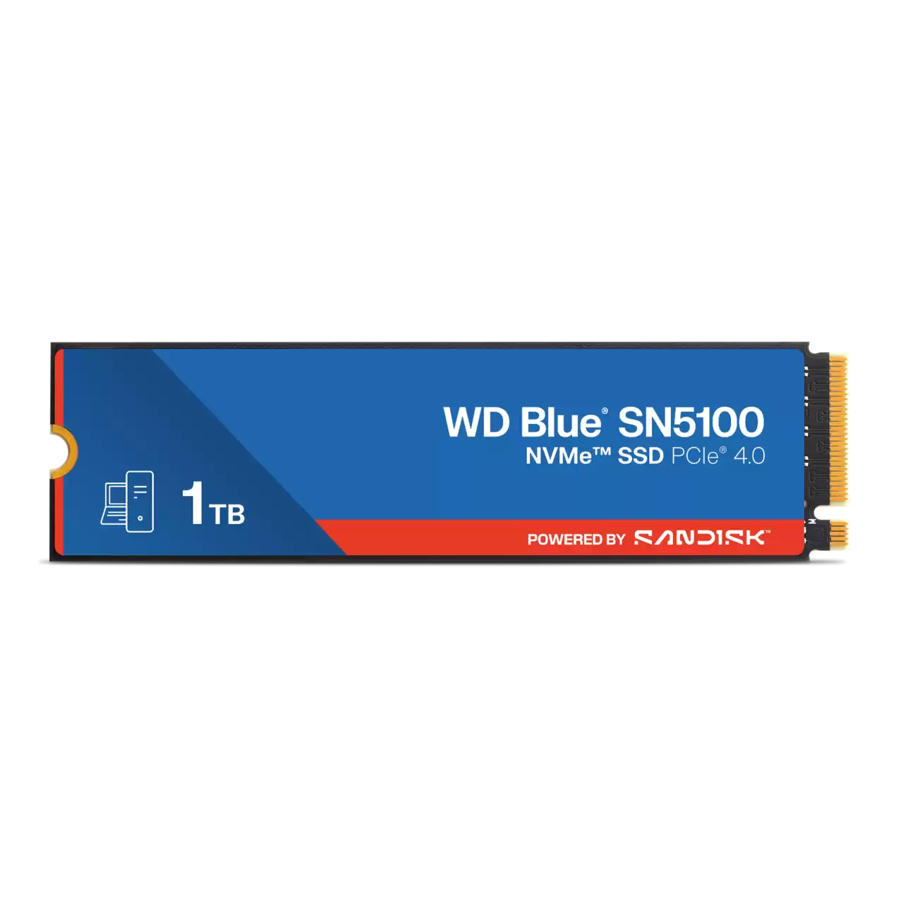 محرك الأقراص الصلبة WD الأزرق 1 تيرابايت M.2 SN5100 NVMe SSD