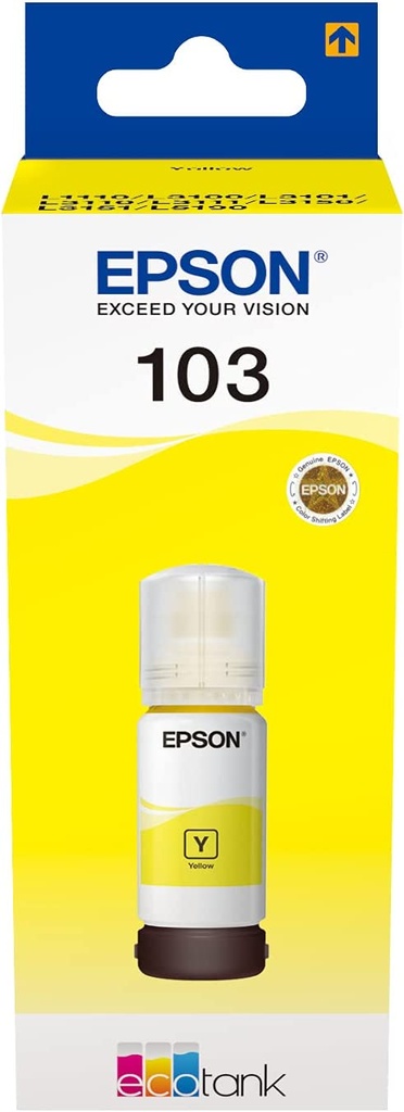 INK EPSON 103 YELLOW C13T00S44A L3110/3156/5190